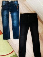 Mädchen Jeans neu Gr. 122 schwarz blau Kinder Hose Kleidung Set Brandenburg - Hennigsdorf Vorschau