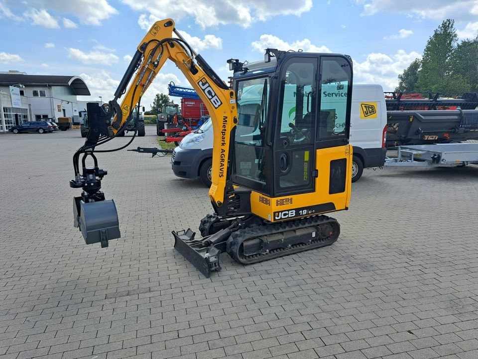 JCB 19 C-1 Minibagger, Bagger, Baumaschinen, Radlader, Mieten in Fehrbellin