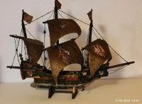 Schiffsmodell antik Holz Segelschiff Brandenburg - Woltersdorf Vorschau