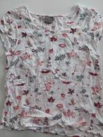Vero Moda Damen Tshirt/Bluse/Top weiß/rot/blau Blätter Gr. L Nordrhein-Westfalen - Kerken Vorschau