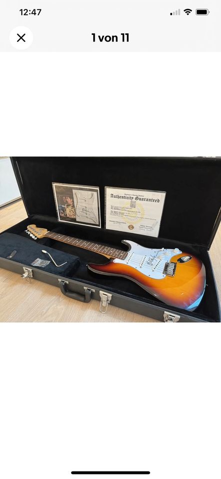 Fender Stratocaster Original USA 1993 signed by Bob Dylan  , Top in Ulm