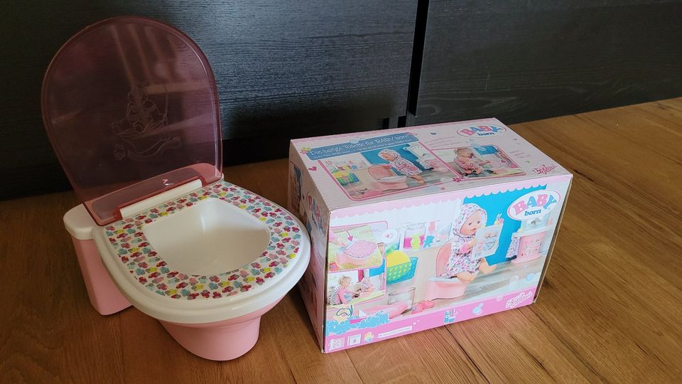 lustige Toilette für Baby Born/ Puppen mit Geräuschefunktion in Kösching