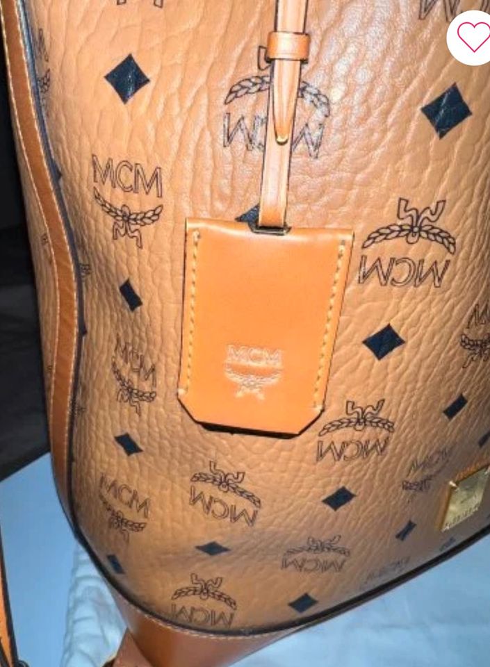 MCM Drawstring Large Cognac Beuteltasche Vintage in Rüsselsheim