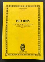 Brahms "Ein Deutsches Requiem" Opus 45 Partitur gebraucht Baden-Württemberg - Mannheim Vorschau