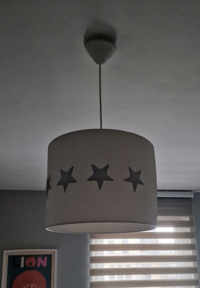 Taftan  weiß 35cm Sterne silber Kinderzimmerlampe Deckenlampe in Köln