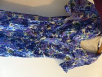 Vintage Kleid Gr. 42 blau Blumen Blumenmuster lila blau 70er 80er Dortmund - Hombruch Vorschau