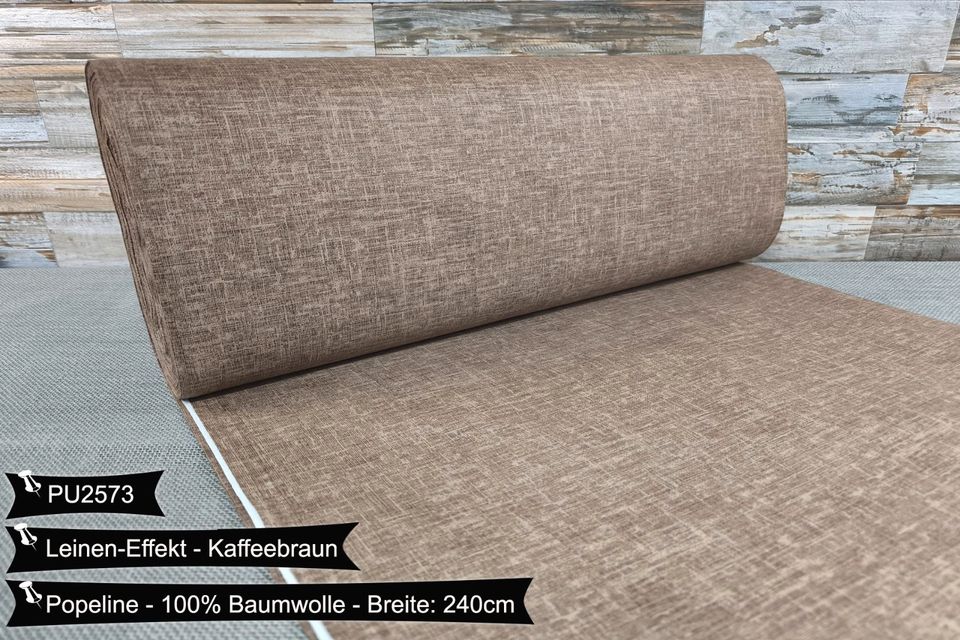 LeinenEffekt Doppelbreit 240cm VERSANDFREI Popeline Baumwollstoff Weihnachten Stoffe Meterware ab 50cm Baumwolle Bastelstoffe Hochwertige Patchwork Basteln Dekostoffe Deko Stoff Öko-Tex in Leipzig