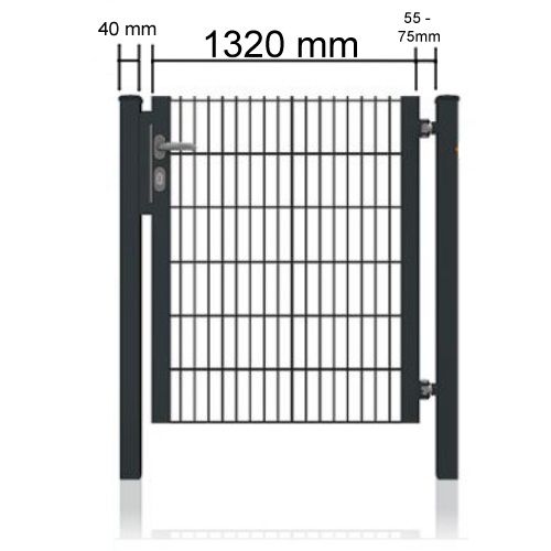 Doppelstabmattenzaun Doppelflügeltor + Zubehör 5000x1800 mm Nr.92 in Lübbecke 