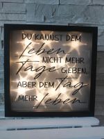 Rahmen in schwarz deko Beleuchtung Weihnachten Geschenk Hessen - Dietzhölztal Vorschau