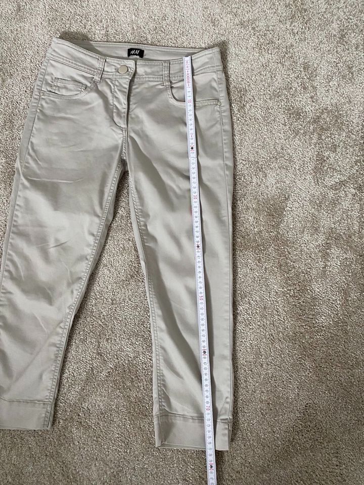 H&M 3/4 Hose, beige, Gr. S in Owschlag