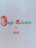 Jagdkalender für das Jahr 1918 Baden-Württemberg - Weinheim Vorschau