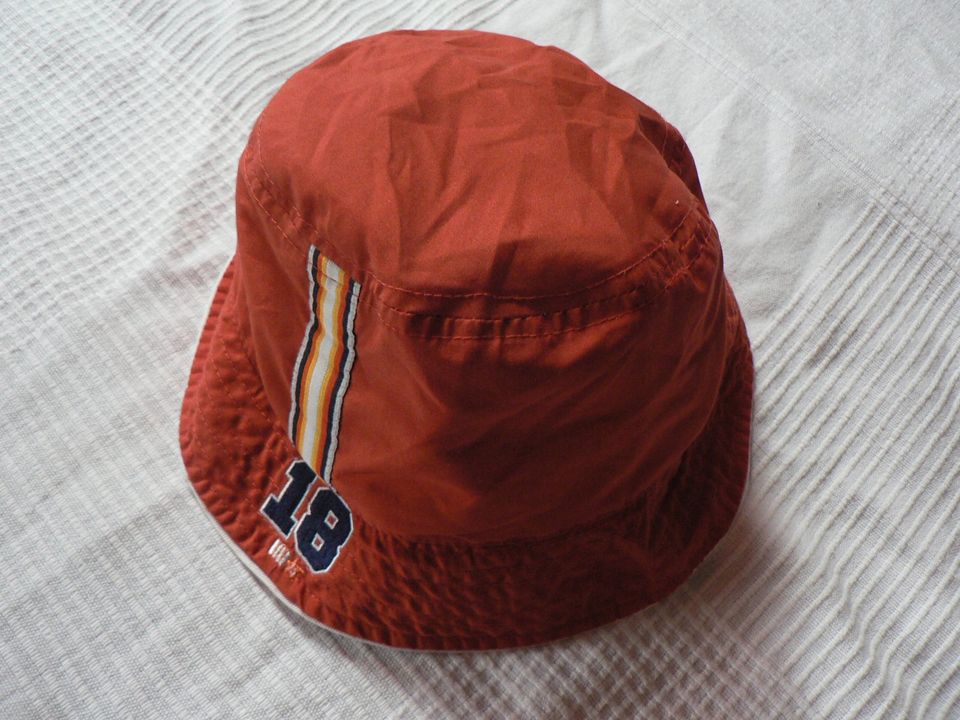 Kinder-Sonnenhut Bucket Hat Topfhut KU 48 50 52 cm orange braun in Marburg