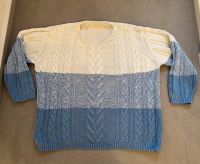 Strickpulli Gr 44 blau weiß Niedersachsen - Jesteburg Vorschau