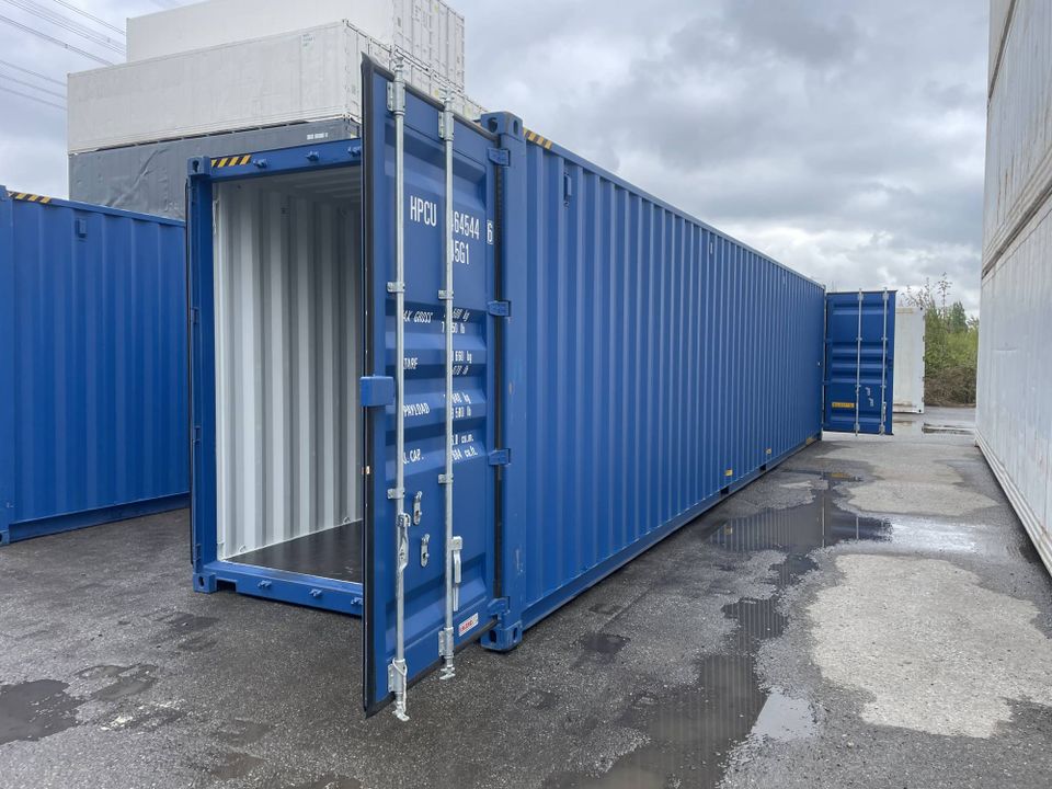 40’ Fuss HC DOUBLE DOOR TUNNEL 2024 / Lagercontainer Seecontainer Materialcontainer RAL 5010 in Hamburg