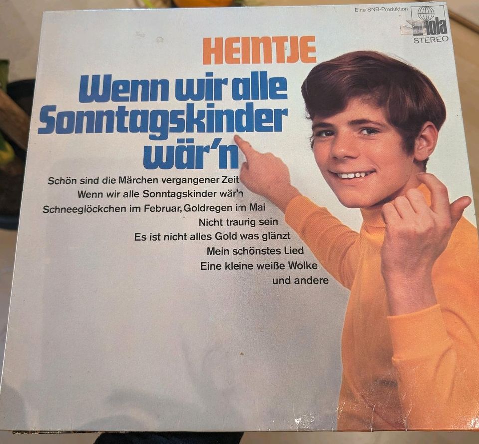 Heintje - Wenn wir alle Sonntagskinder wär'n LP in Amöneburg