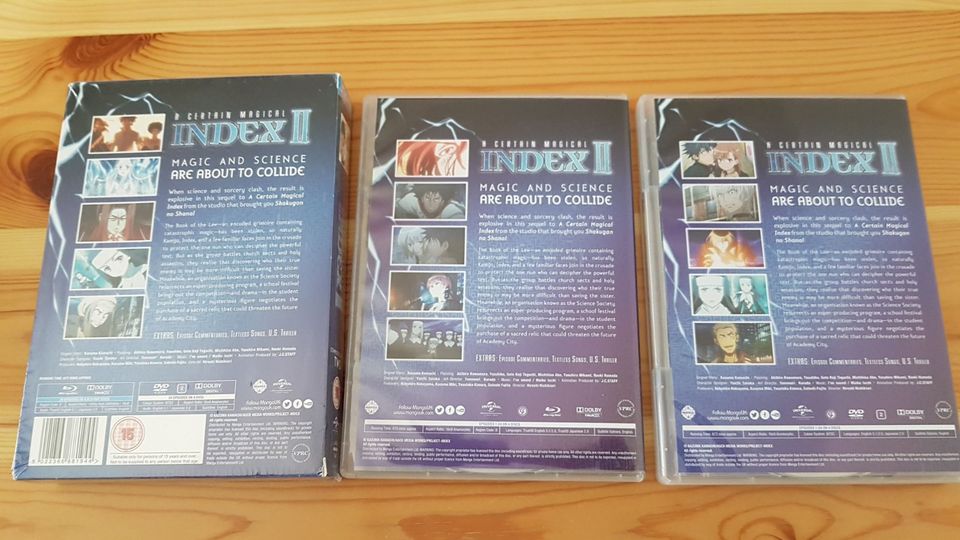 A Certain Magical Index Season 1-2 Bundle Blu-ray/DVD Anime NEU in Stuttgart