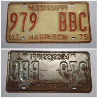 Nummern-/Blechschild Kennzeichen Amerika USA "Mississippi 979BBC" Bayern - Piding Vorschau