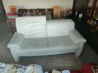 Sofa, Ledersofa, 1 Sessel,  Farbe weis Hessen - Gernsheim  Vorschau