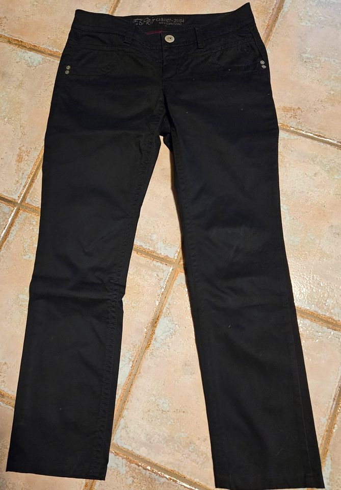 Jeans Stoffjeans schwarz Gr. 36 regulär Esprit --- neu in Nünchritz