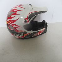 AGV MX 8 Motocross/  Enduro Helm mit Flammenmotiv - Top Zustand Baden-Württemberg - Meißenheim Vorschau