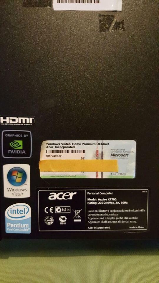 Acer Asus Slim Tower Motherboard mit Gehäuse in Rehlingen-Siersburg