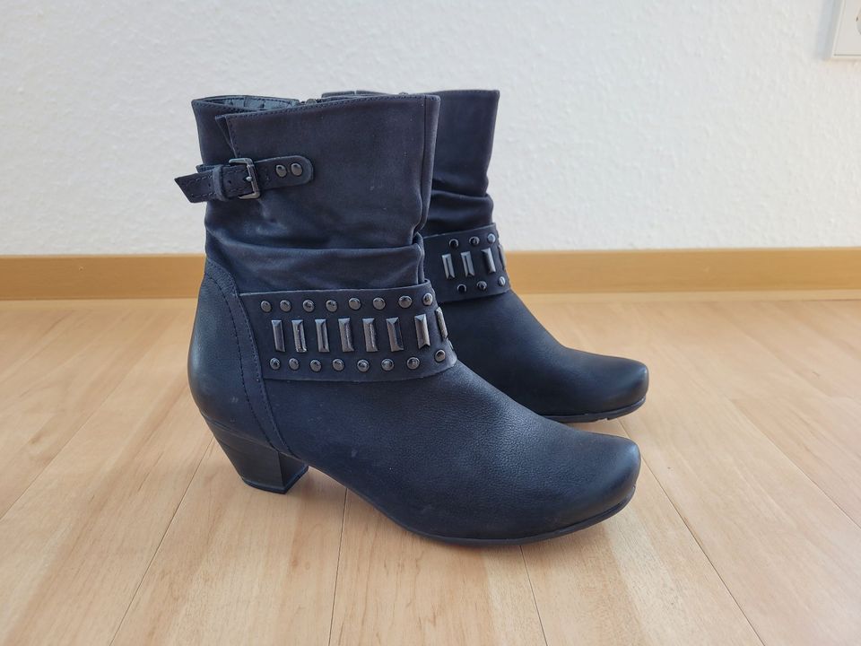 Stiefeletten Schuhe Caprice Leder schwarz Größe 42 in Metzingen