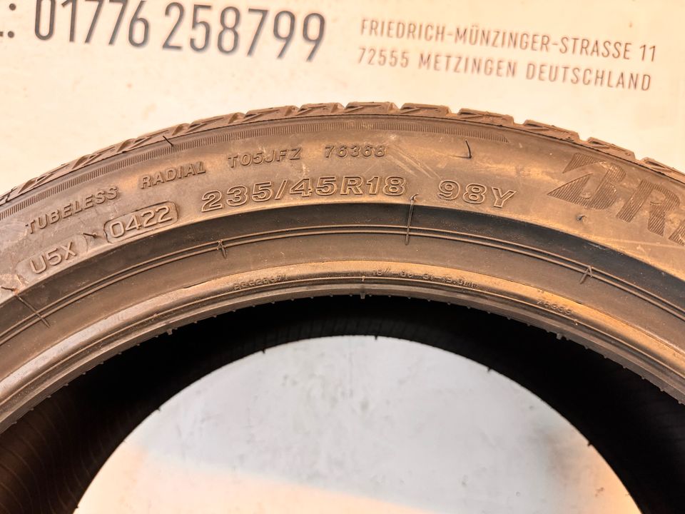 2x Sommerreifen 235/45 R18 98Y NEU Bridgestone  Nr.4 in Metzingen