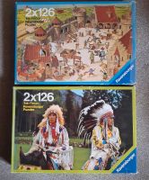 2 Puzzle Retro Indianer bzw Ritterburg Baden-Württemberg - Langenenslingen Vorschau