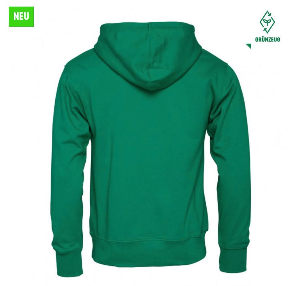 GOTS IC HOODIE BASIC, Werder Sweatshirt, grün, L in Langwedel