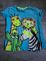 T-Shirt Shirt Kurzarm // Größe 110 // blau Zootiere Sachsen-Anhalt - Landsberg (Saalekreis) Vorschau