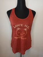 Vegan Tanktop upcycling Statement Unikat Tierrechte Schwein Pig Mecklenburg-Vorpommern - Neubrandenburg Vorschau