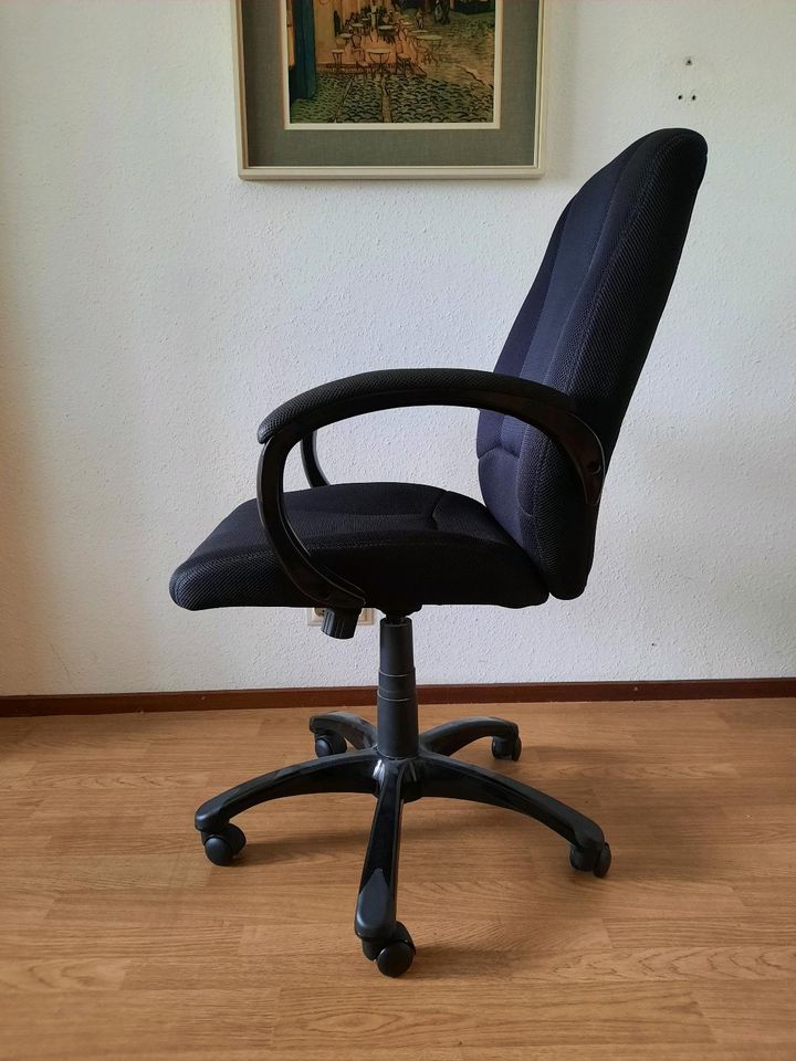 Bürostuhl Drehstuhl Schreibtischstuhl Stoff schwarz in Villingen-Schwenningen