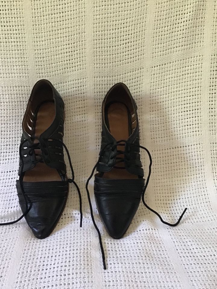 Sommerschuhe von Kiomi, schwarz, Gr. 38, Leder in Kall