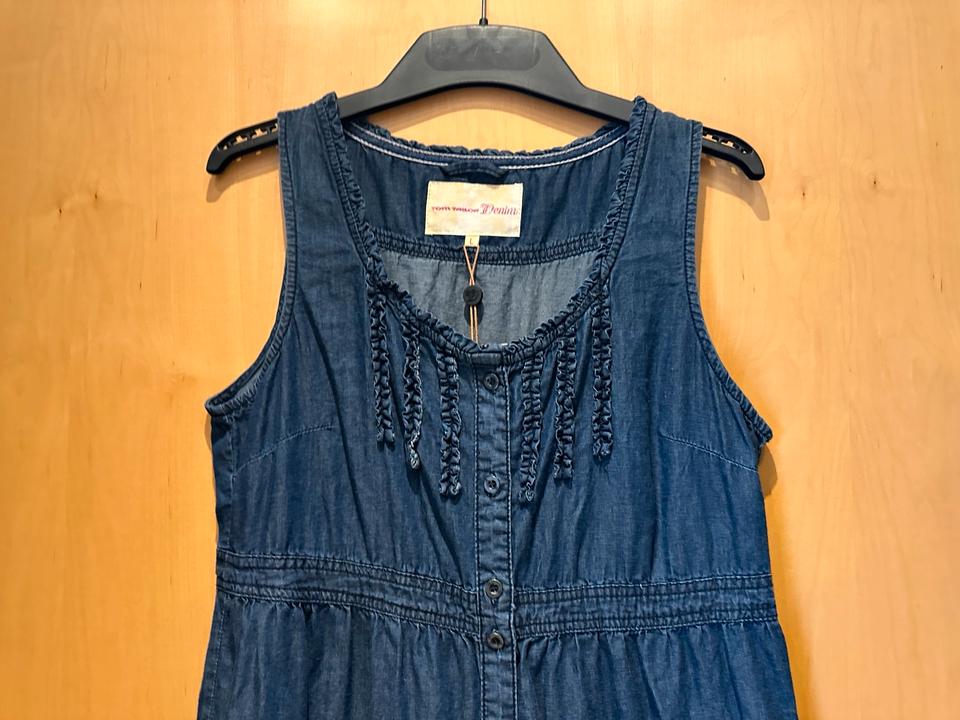 Tom Tailor Denim Kleid Jeanskleid Rüschen L NEU mit Etikett in Minden