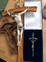 VINTAGE Holzkreuz 3 versch. Kruzifix,Papstkreuz,Jesus am Kreuz, Bayern - Weißenhorn Vorschau
