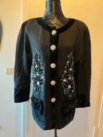 Renzo Vintage Cardigan Strass Samt Merinowolle Gr. 42 80s Nordrhein-Westfalen - Mülheim (Ruhr) Vorschau