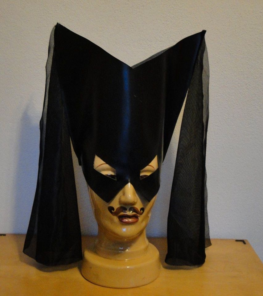Kostüm mit Maske, Hexe, dunkle Fee, böse Herrscherin in Briedern