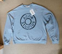 Acne Studios Sweater Logo-Print Distressed Pankow - Weissensee Vorschau