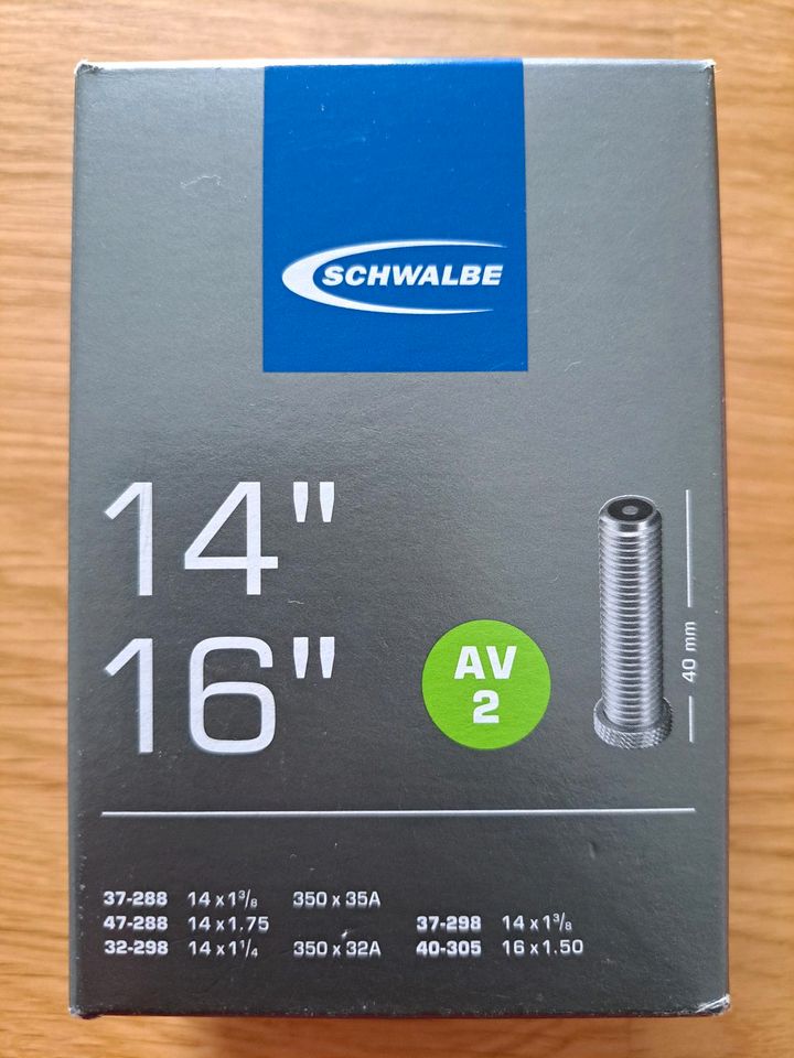 Schwalbe Fahrradschlauch NEU 14" 16" AV2 in Hamburg