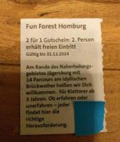4 Gutscheine Fun Forest Homburg Saarland - Völklingen Vorschau