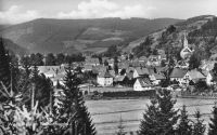 Wallenfels, s/w, alte Amsichtskarte - Blick zur Pfarrkirche Bayern - Wallenfels Vorschau