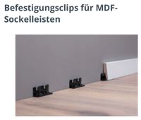 Befestigungsclips für MDF Sockelleisten 13 mal 25 Stück Baden-Württemberg - Endingen Vorschau