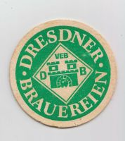 Bierdeckel VEB Dresdener Brauerei Grün auf Weiß einseitig DDR Sachsen-Anhalt - Bad Kösen Vorschau