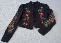 schwarz bunt besticktes Bolero  Jäckchen Gr.S von Bershka Königs Wusterhausen - Wildau Vorschau