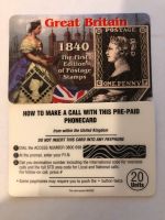 Phonecard England One Penny Black Schleswig-Holstein - Ahrensburg Vorschau