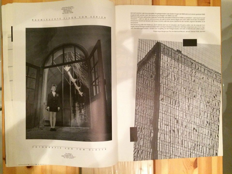 2029 Magazin, Architektur & Design, Nr. 6/1988, 42 x 30 cm, 63 S. in Hamburg