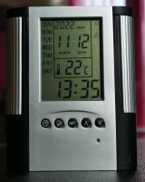 Stiftehalter, Stiftbecher, LED-Uhr, Thermometer, Wecker, mit Batt Hessen - Habichtswald Vorschau