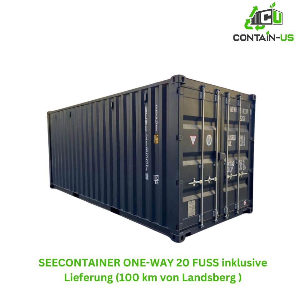 20 Fuß (6 M) Container one-way inklusive Lieferung(brutto Preise) in Windach