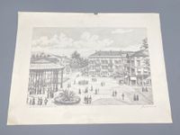 HEINZ WEHLISCH BAD PYRMONT DER BRUNNENPLATZ UM 1900 ZEICHNUNG Berlin - Charlottenburg Vorschau