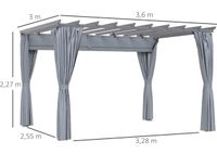 Pergola-Pavillon 3.60 x 3.00 m Sachsen - Neukirch/Lausitz Vorschau